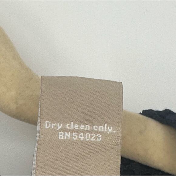 Banana Republic Blue Lace Blouse Short Sleeved Crew Neck Cocktail Formal Party L - Picture 4 of 7